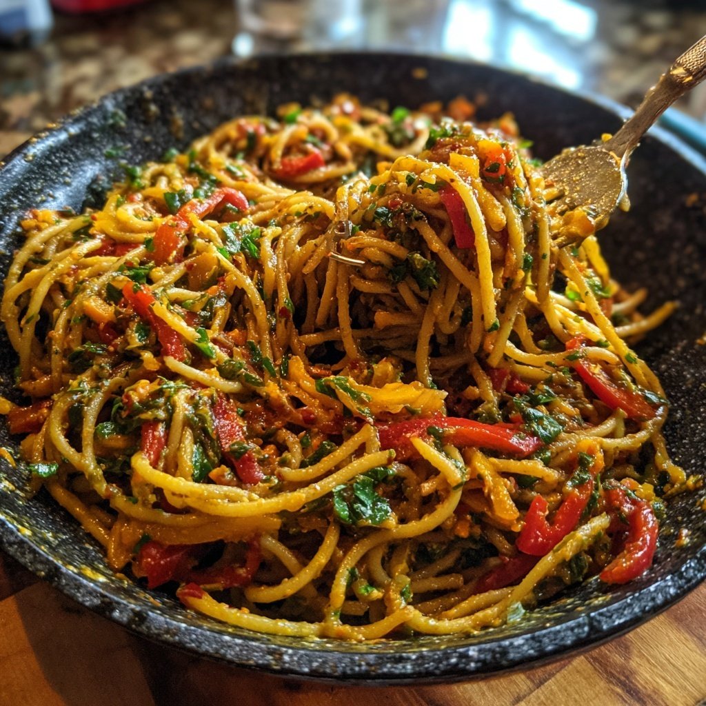 Kräftige Jamaika Rasta Pasta