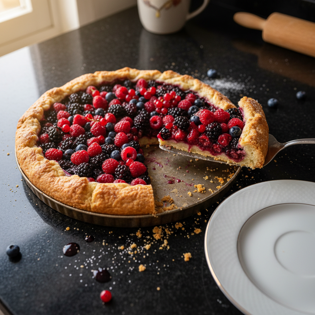 Eindrucksvolle Beeren Tarte