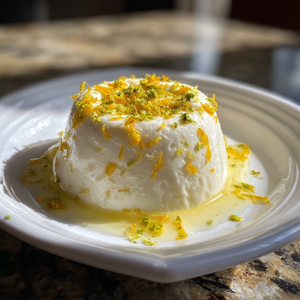 Meyer Zitronen Panna Cotta