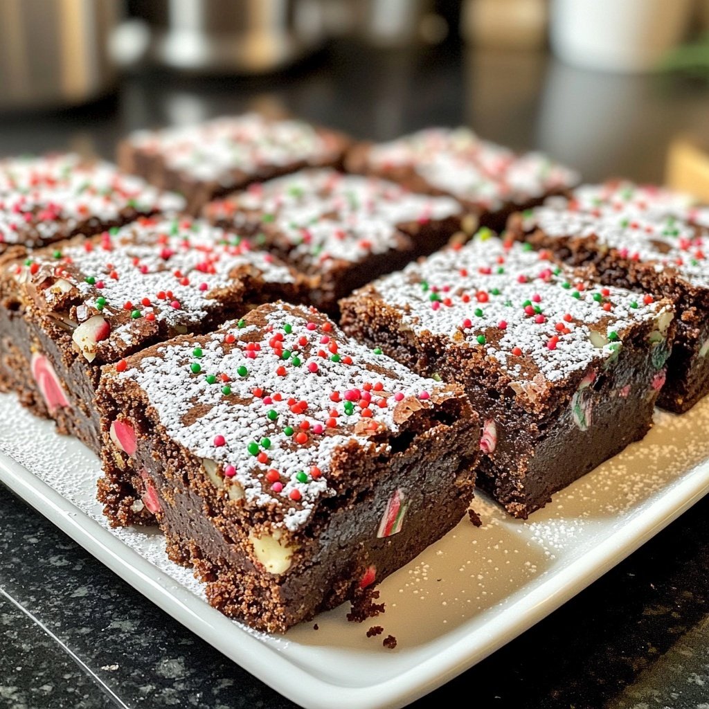 Weihnachtliche Brownies mit Lebkuchengewürz