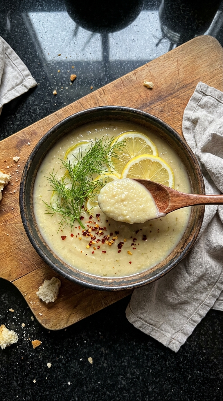 Würzige Zitronen Fenchel Suppe