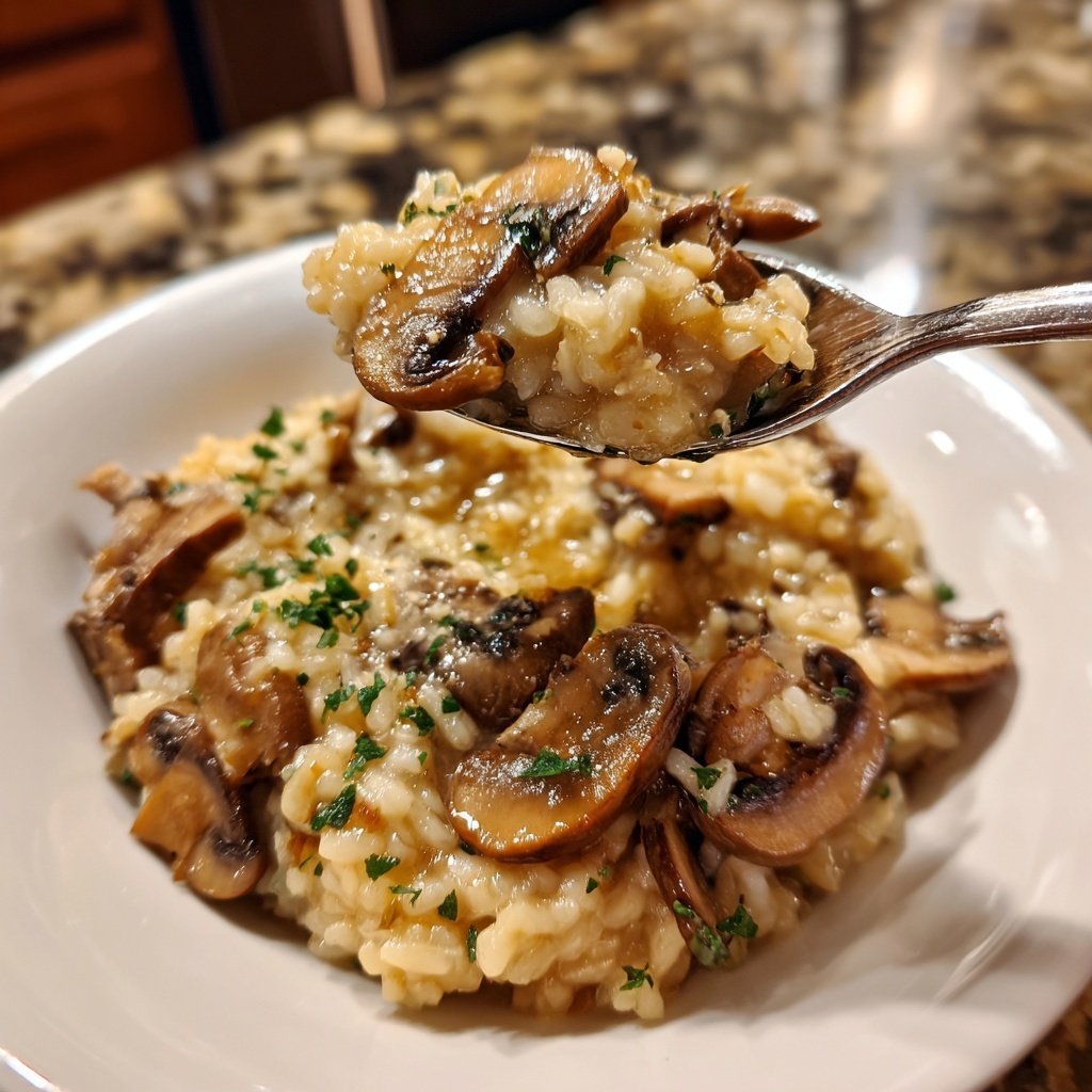 Cremiges Pilzrisotto