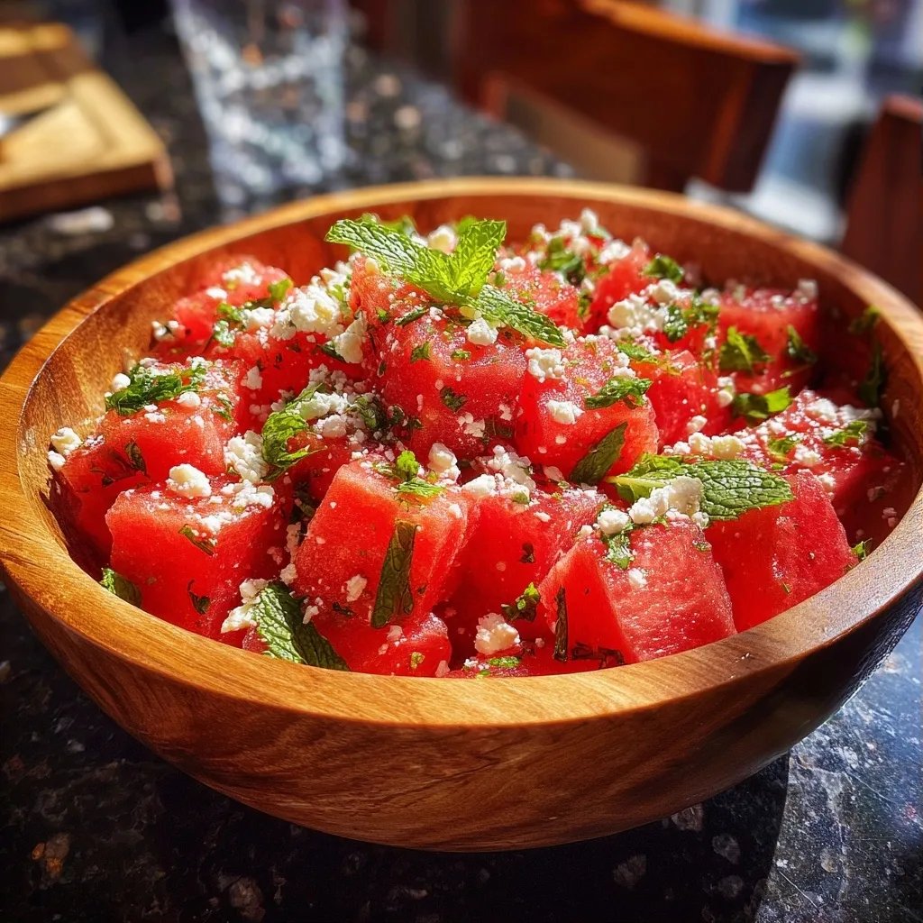Wassermelonen-Feta-Salat