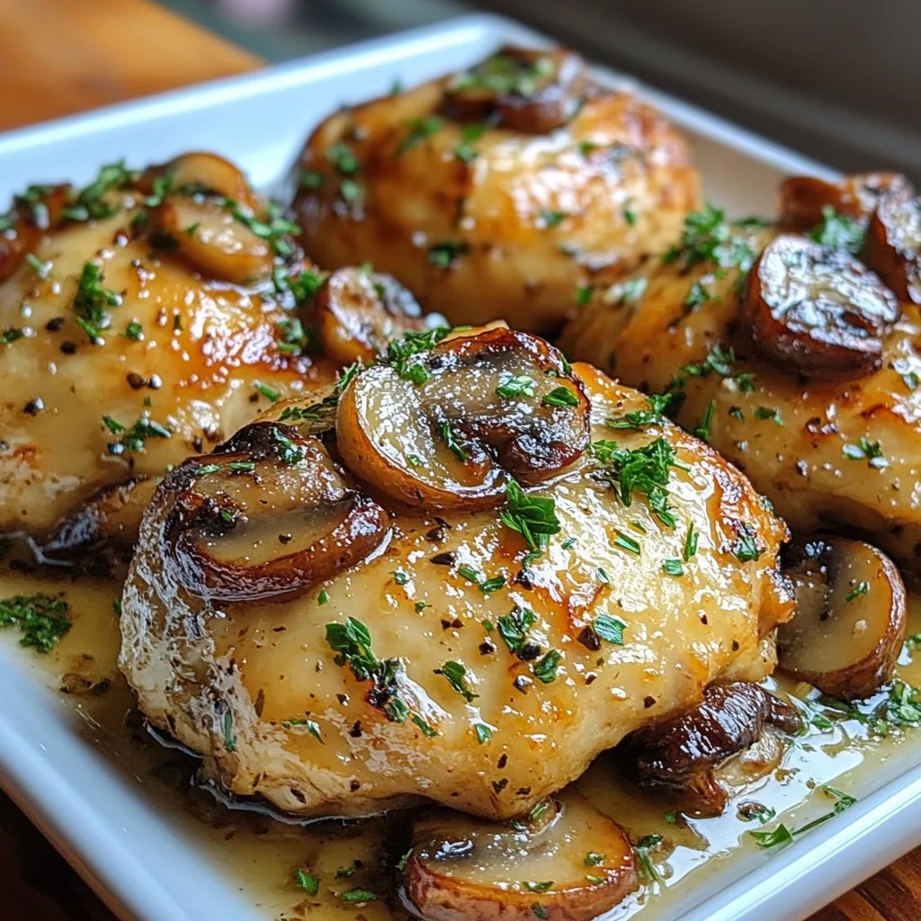 Knoblauch-Champignon-Hähnchenschenkel: Ein Unglaubliches Ultimatives Rezept für 4 Personen