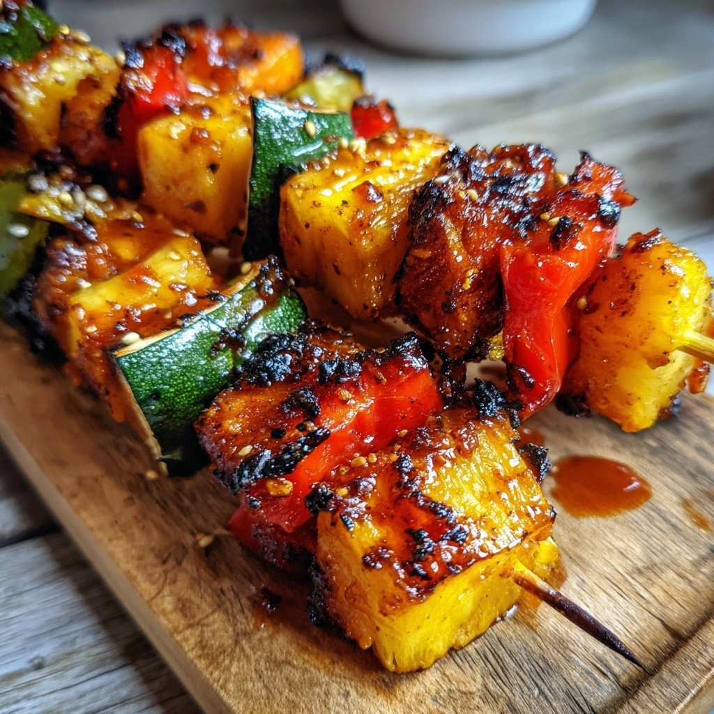 Süß Pikante Gemüse Spieße