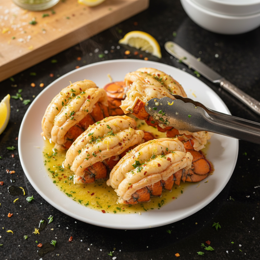 Elegantes Hummer Schwänze Dinner