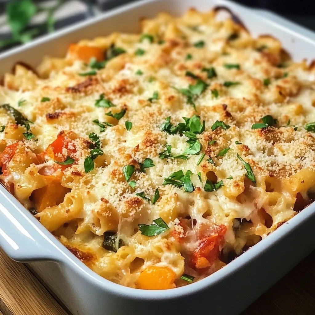 Spätzleauflauf mit Gemüse