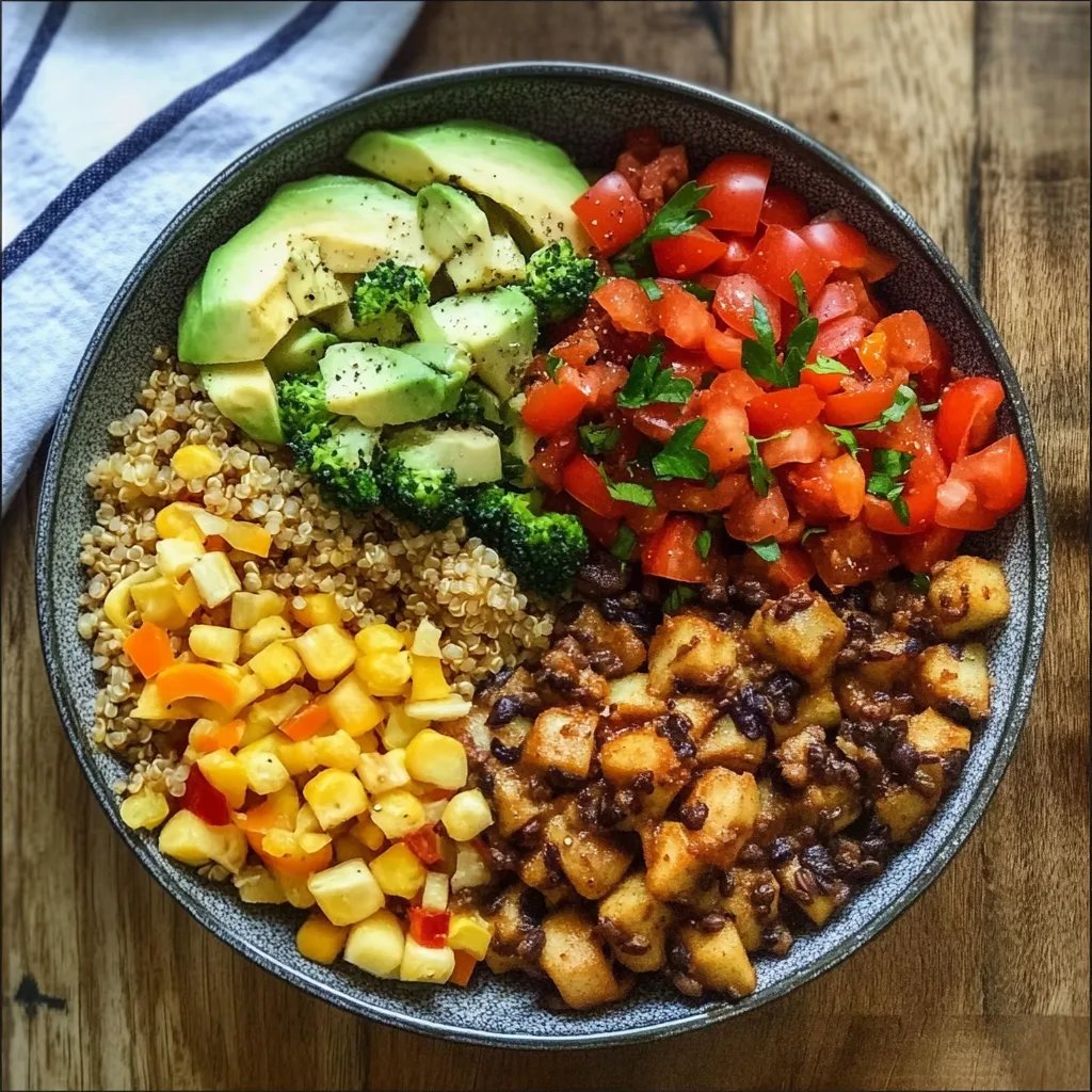 Vegetarische Quinoa-Bowl