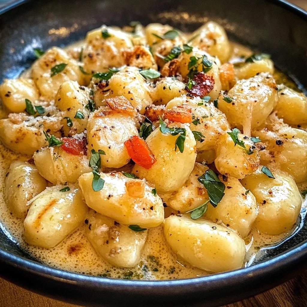 Cremige Gnocchi-Pfanne mit Hähnchen
