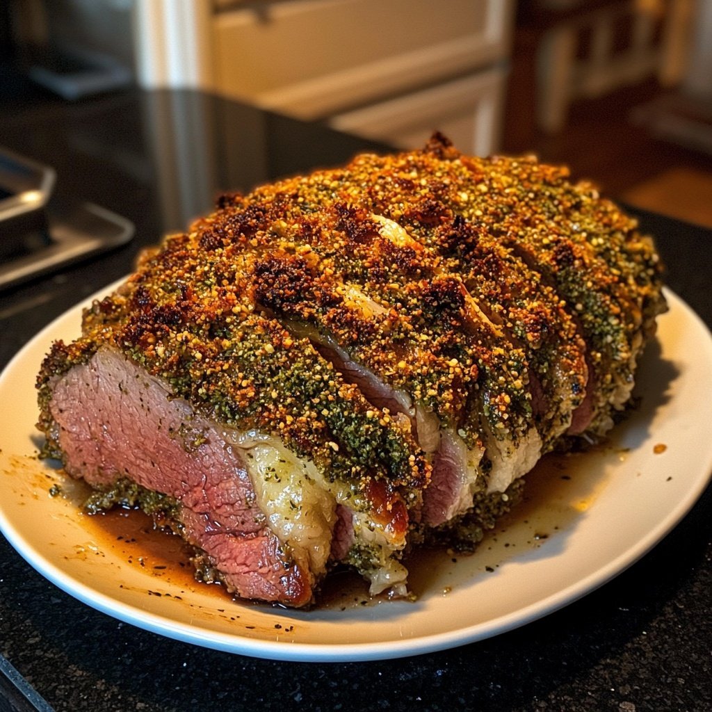 Lammbraten mit Kräuterkruste