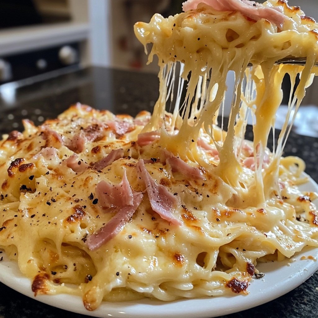 Käse-Schinken-Sahne Spätzle