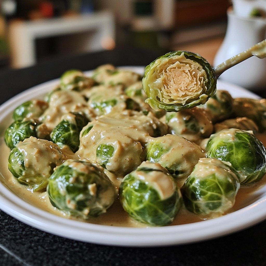 Cremiger Winter-Rosenkohl