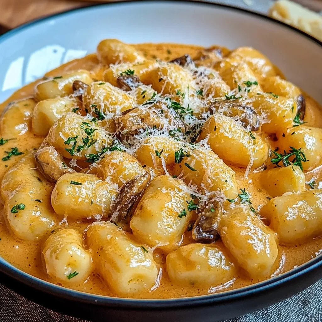 Gnocchi Rezept: Cremige Pilz Pfanne