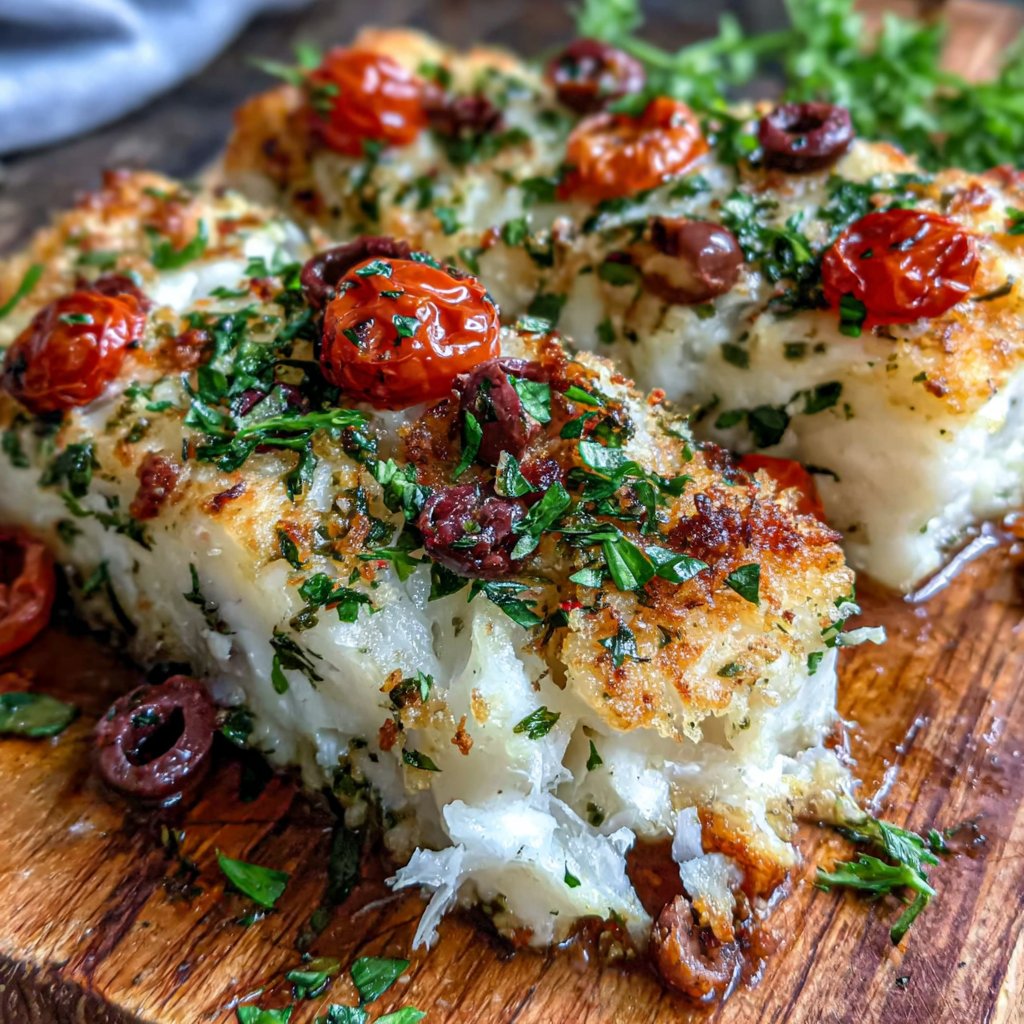 Mediterran gebackener Kabeljau