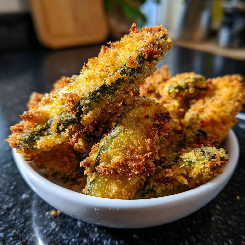 Luftfritteuse frittierte Gurken