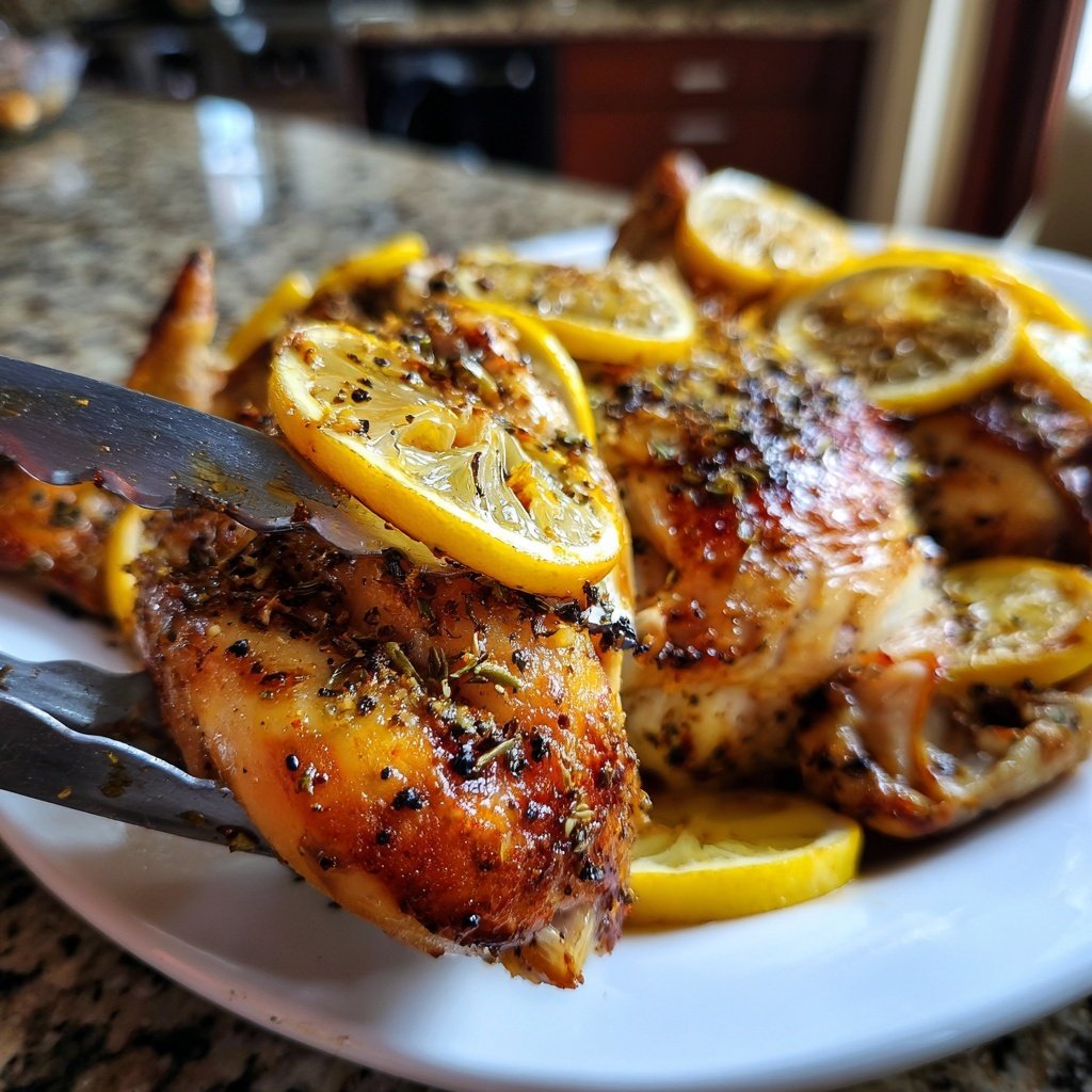 Zitronen-Pfeffer-Ofenhähnchen