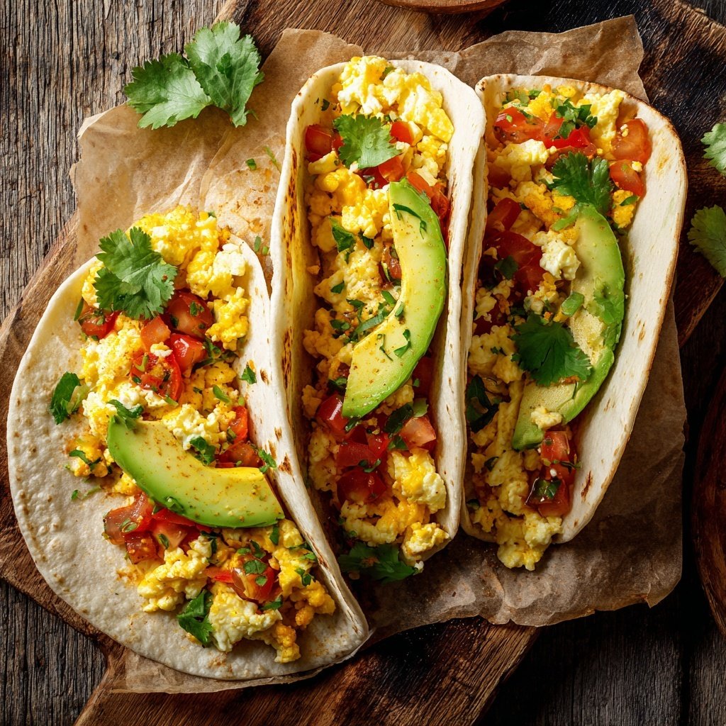 Hohes Protein Frühstücks Tacos