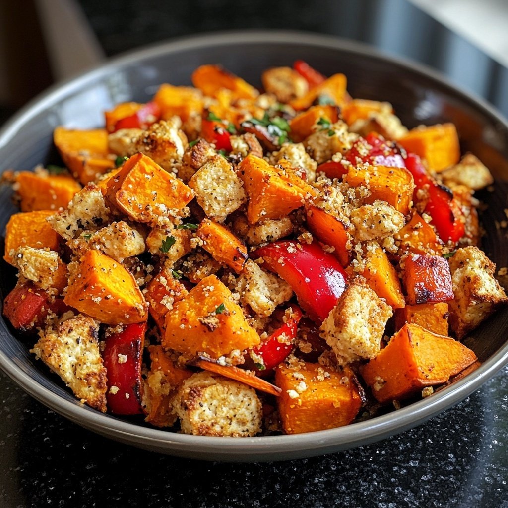 Winterlicher Gesund-&-Leicht-Quinoasalat mit Ofengemüse