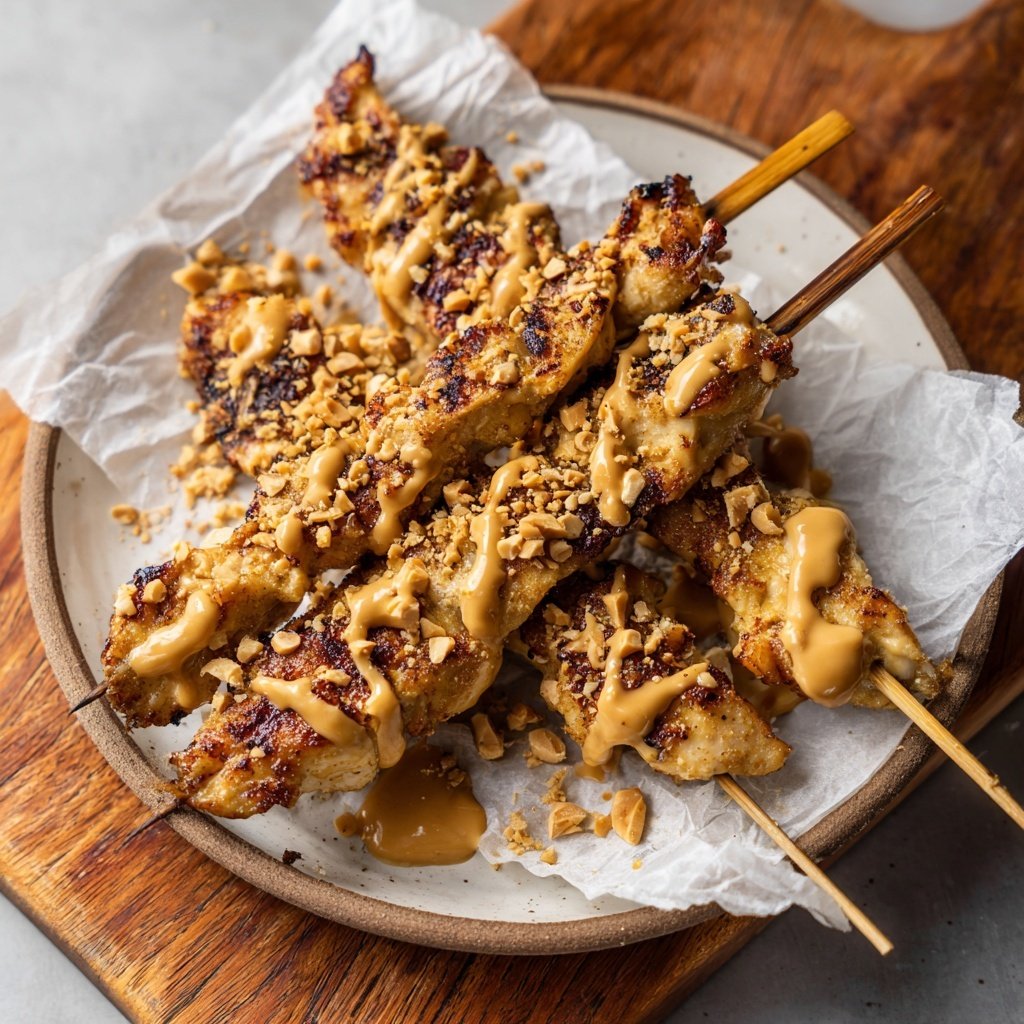 Hähnchen Satay Spieße