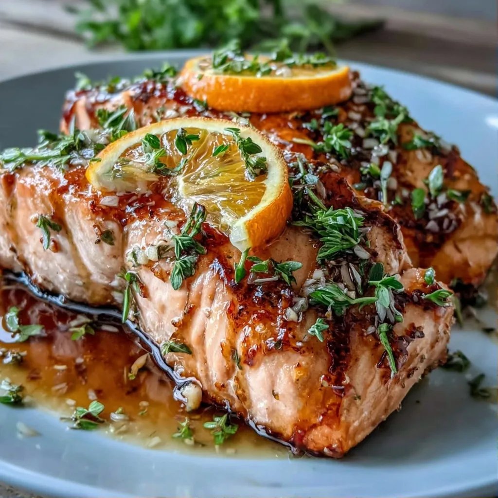 Grilllachs mit Orange