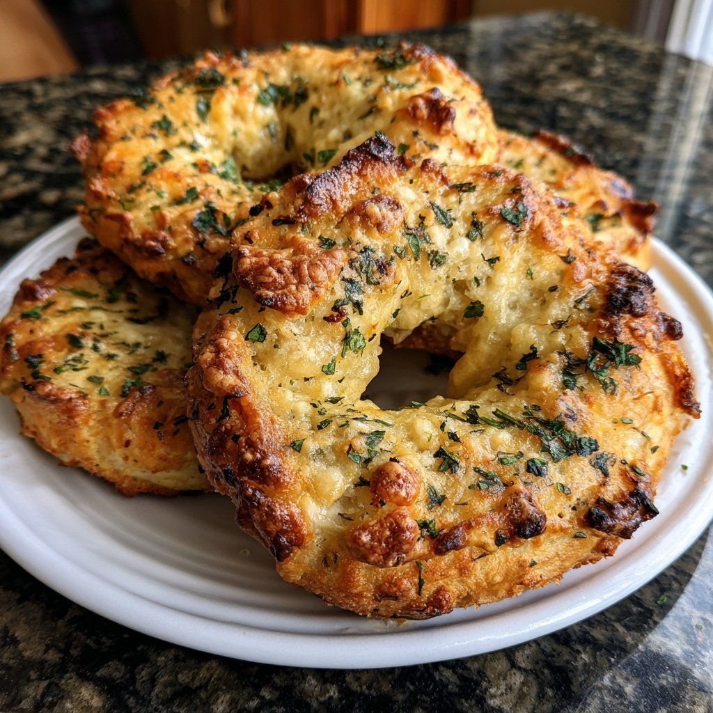 Protein Bagels mit Jalapeño Cheddar Käse