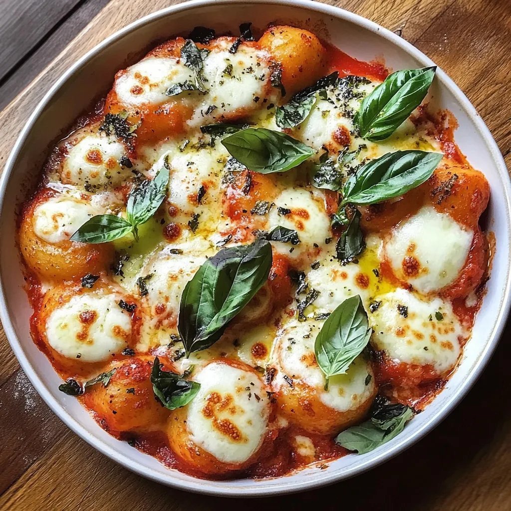 Gnocchi Auflauf Tomate Mozzarella