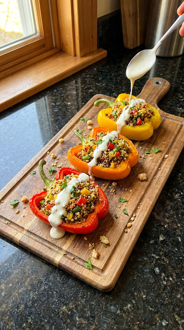 Gefüllte Paprika mit Aioli Twist