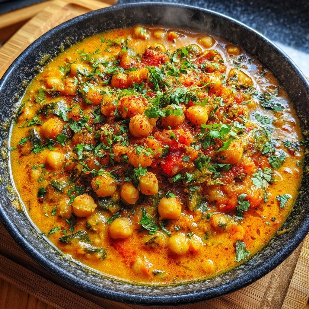 Spritziges Jamaika Kichererbsen Curry