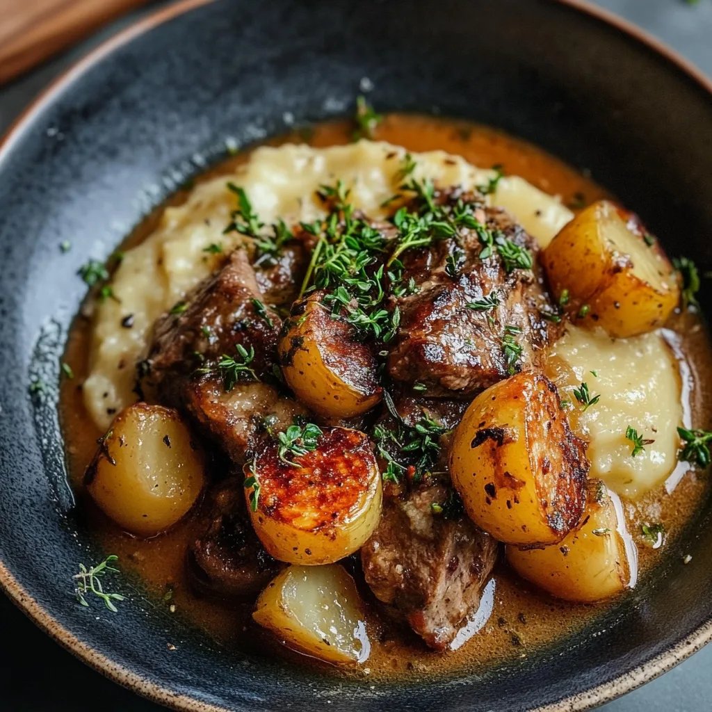 Pilzgulasch mit Kartoffelpüree