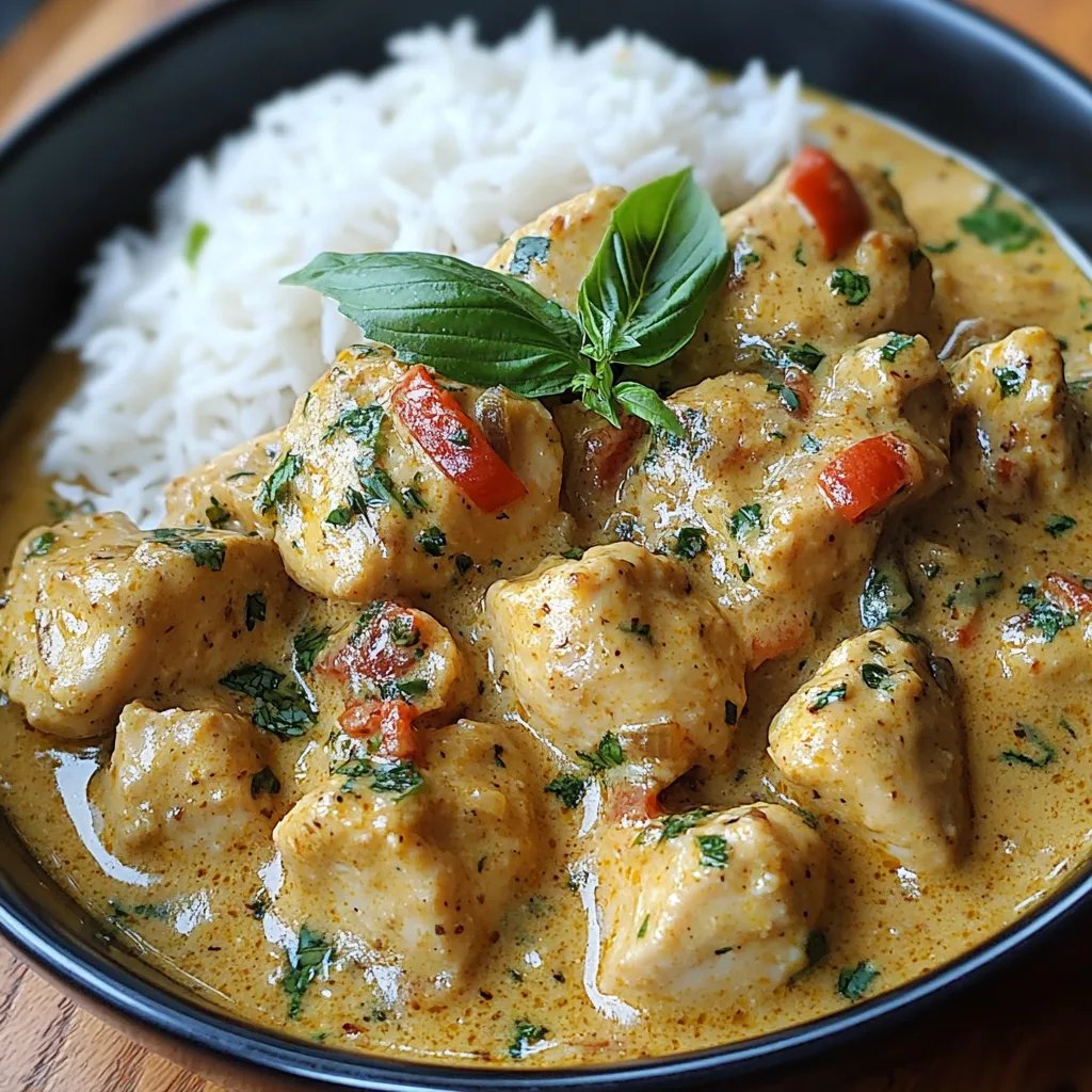 Basilikum-Hähnchen mit Kokos-Curry-Sauce: Ein unglaubliches ultimatives Rezept