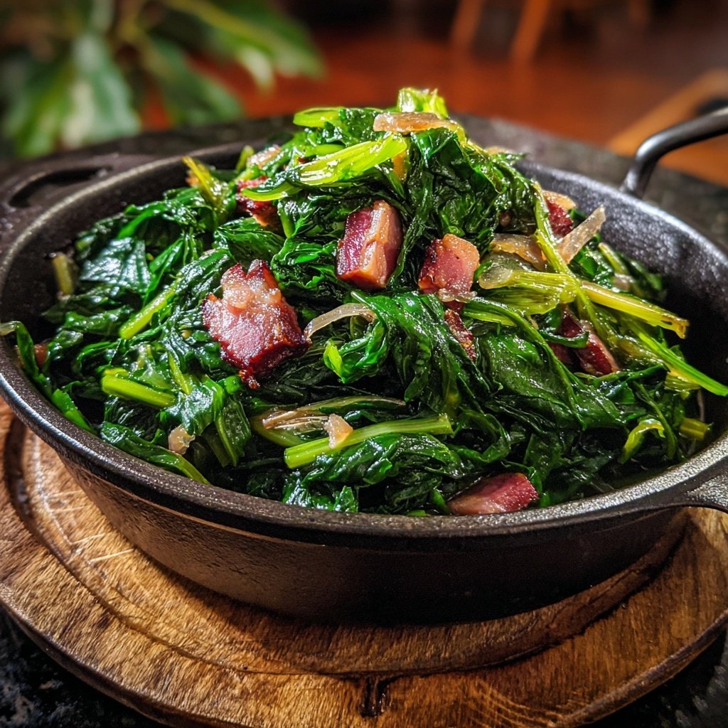 Mangold Greens mit Schinkenknöchel