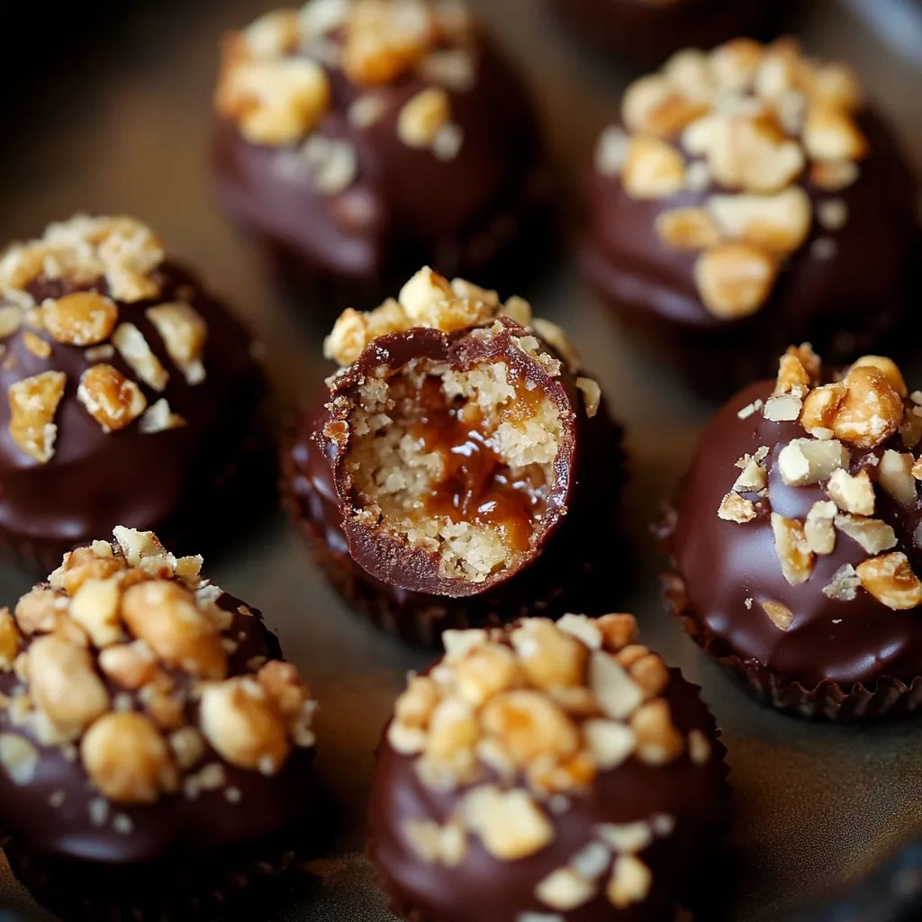 Knusprige Haselnussküsschen mit Nuss-Nougat-Füllung