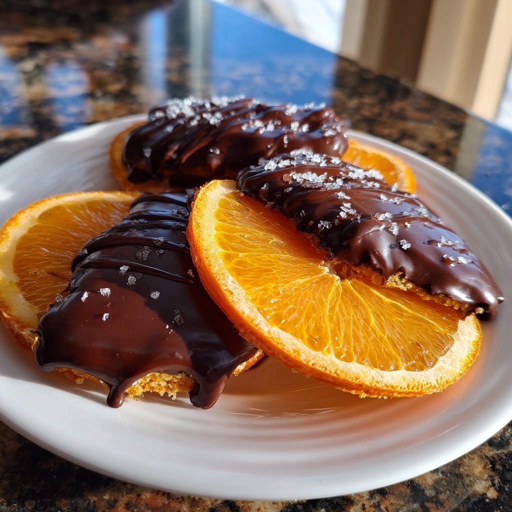 Schoko Überzogene Orangenscheiben