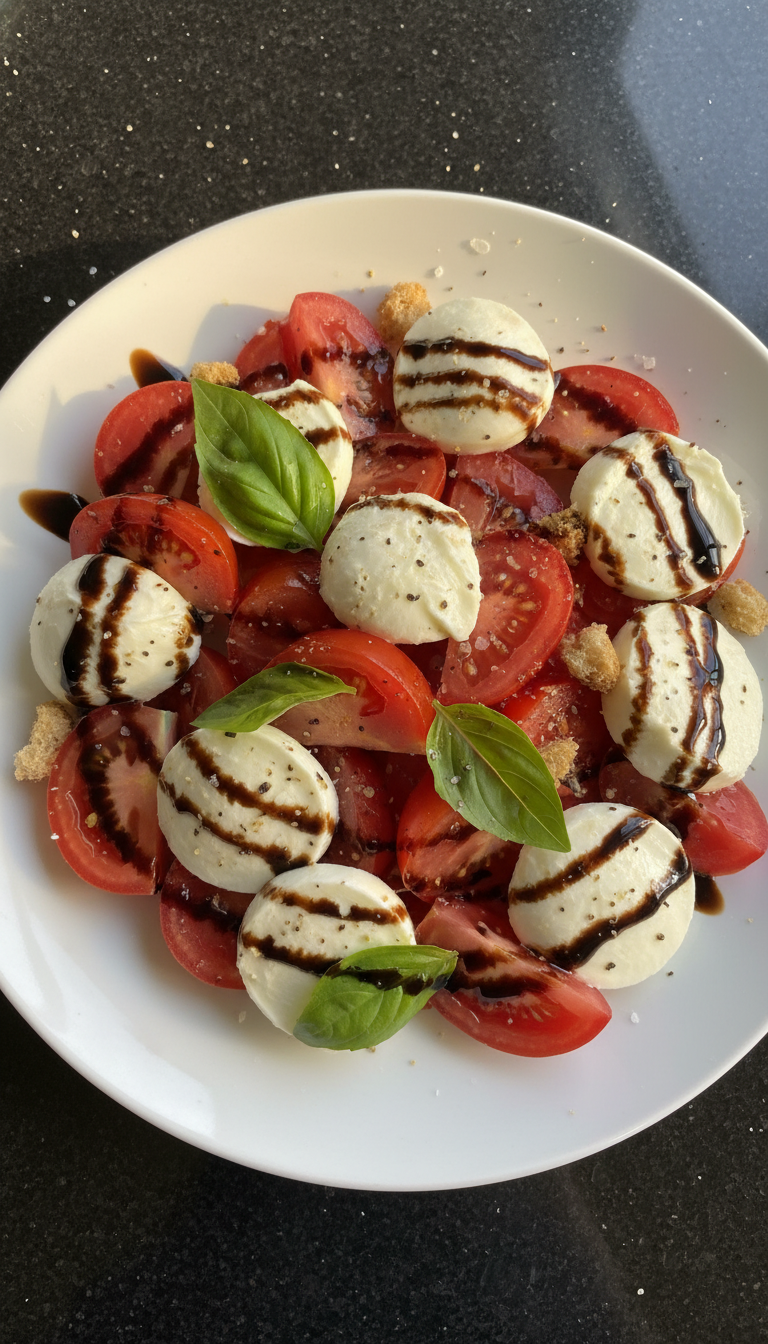 Caprese Salat mit Balsamico