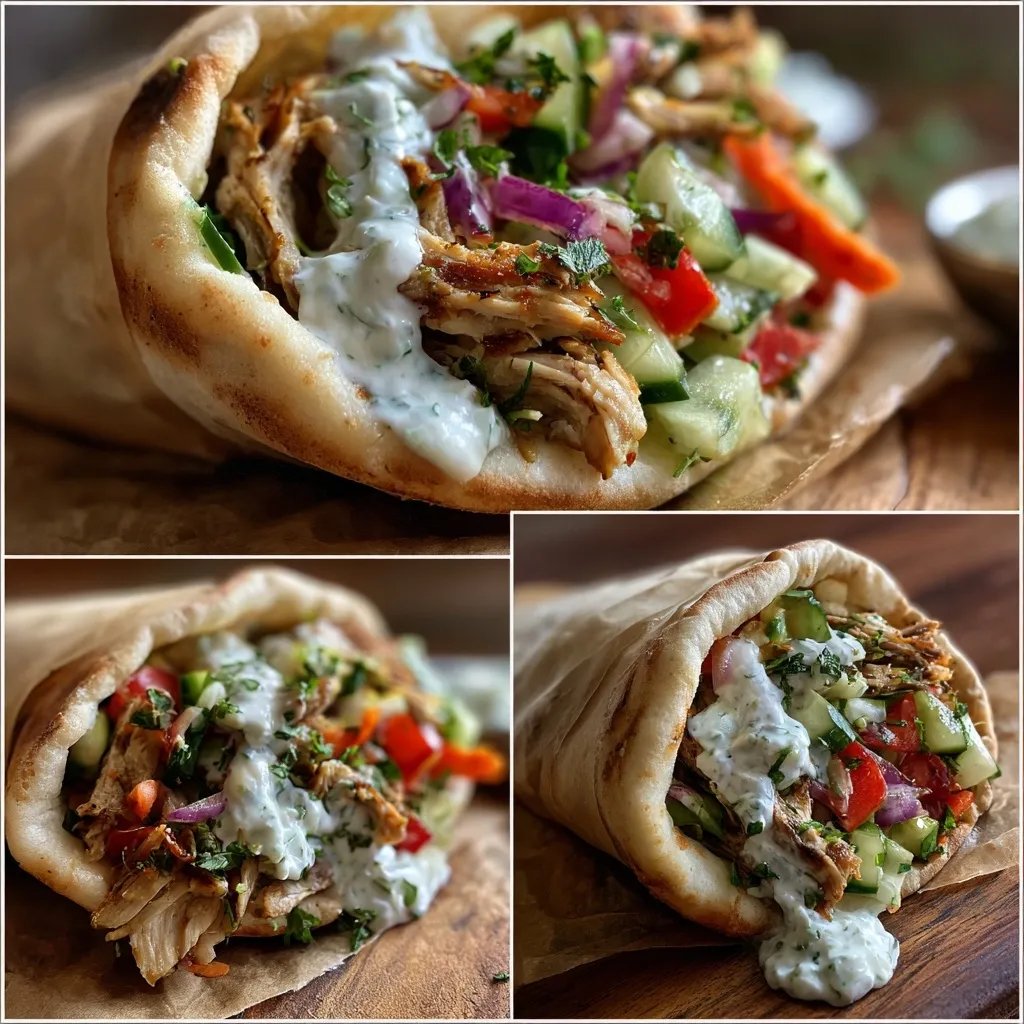 Pita mit Hähnchen