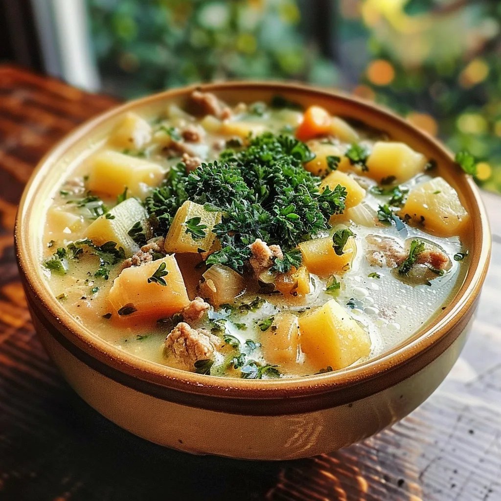 Zuppa Toscana - Cremige Wurst-Kartoffel-Suppe in 40 Min!