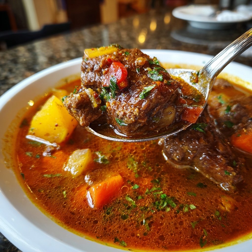 Jamaikanischer Ochsenschwanz Eintopf