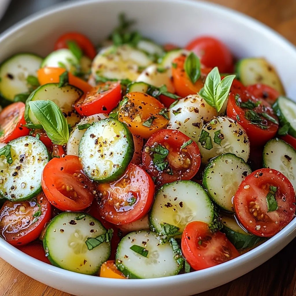 Einfacher Gurken-Caprese-Salat: Ein Unglaublich Ultimatives Rezept