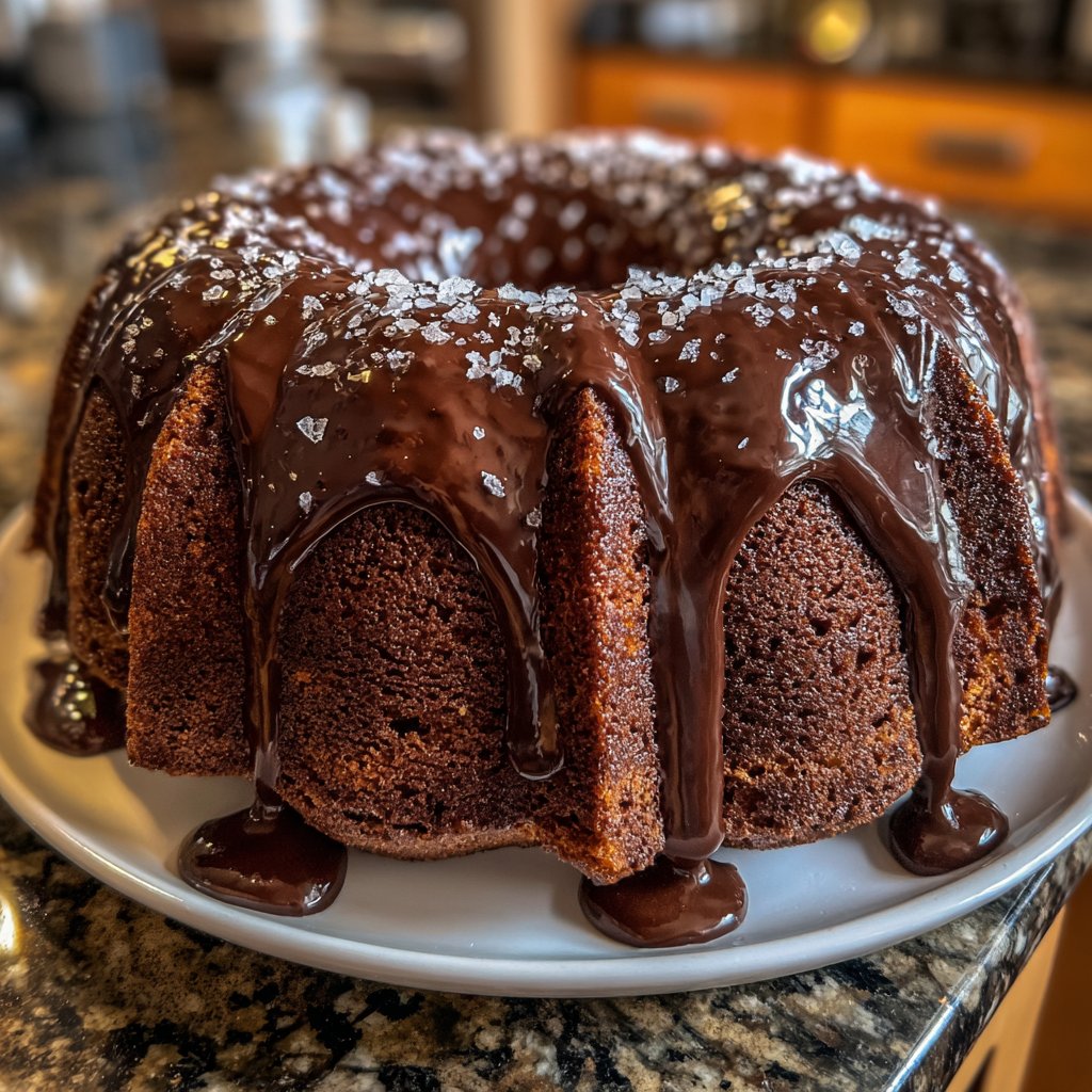 Reicher Schokoladen Kuchen Ganache