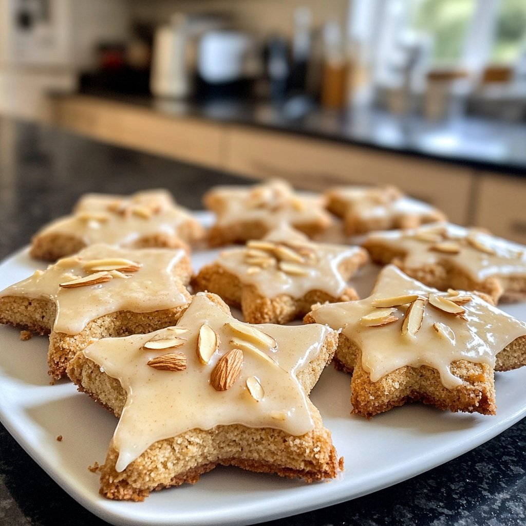 Mandel-Sternspritzgebäck