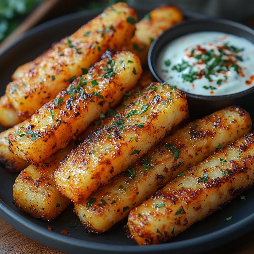 Luftfrittierte Halloumi-Sticks mit würzigem Joghurt-Dip: Ein Unglaubliches Ultimatives Rezept