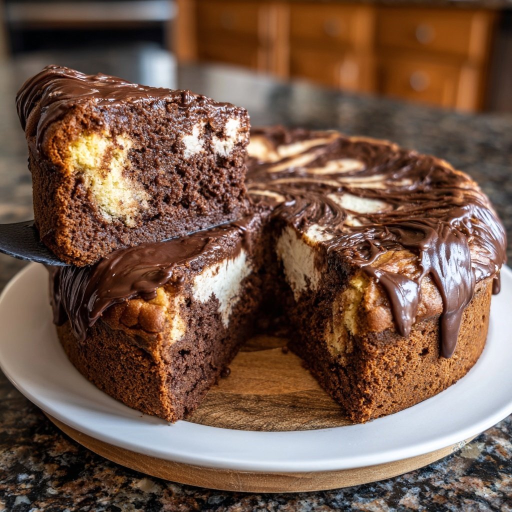 Galentine’s Marmor Schokoladen Kuchen