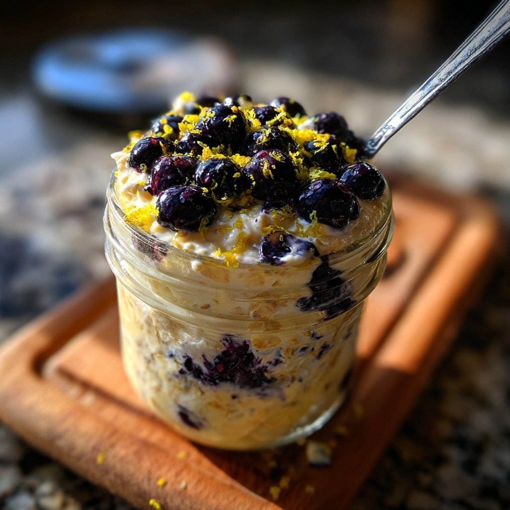 Lemon Blueberry Overnight Oats