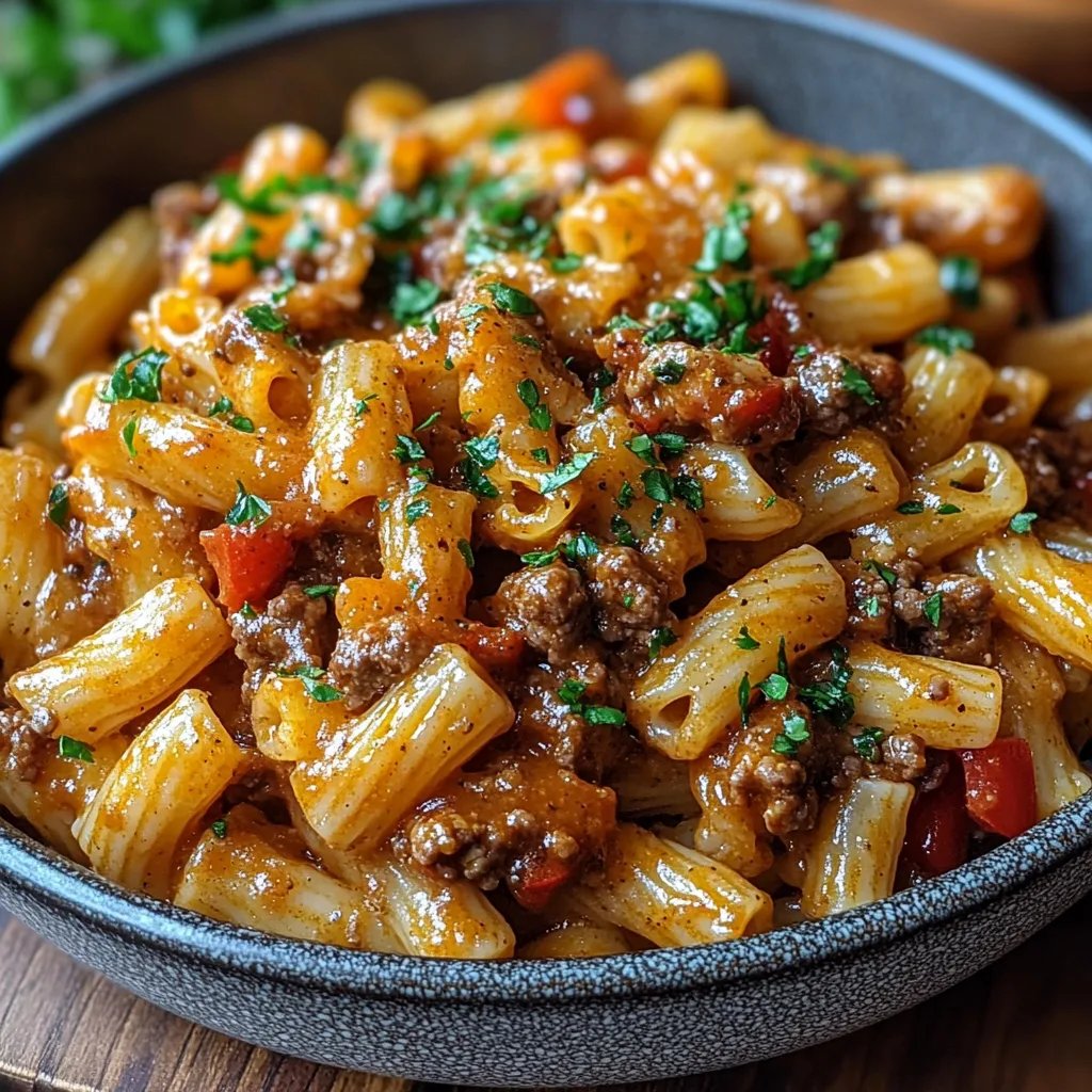 Vegane Cheeseburger-Pasta aus einem Topf: Ein Unglaubliches Ultimatives Rezept