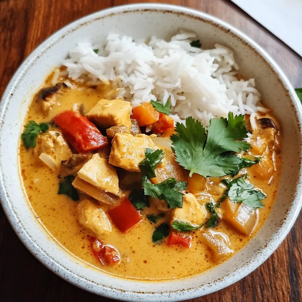 Kürbis Curry mit Kokosmilch