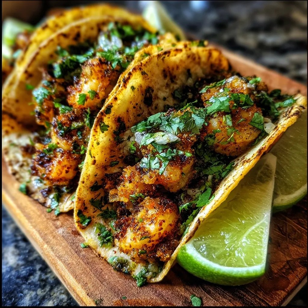 Garnelen-Tacos mit Limette