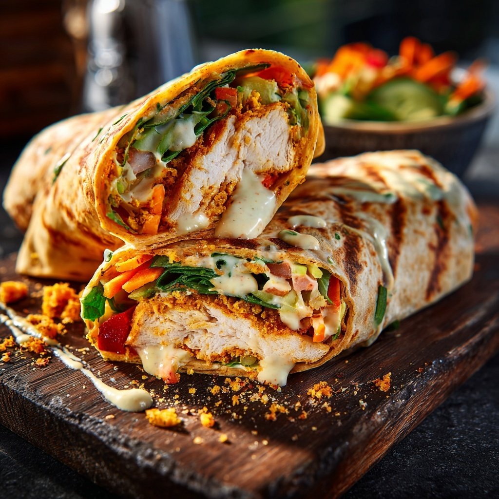 Party Wraps mit Hähnchenfüllung