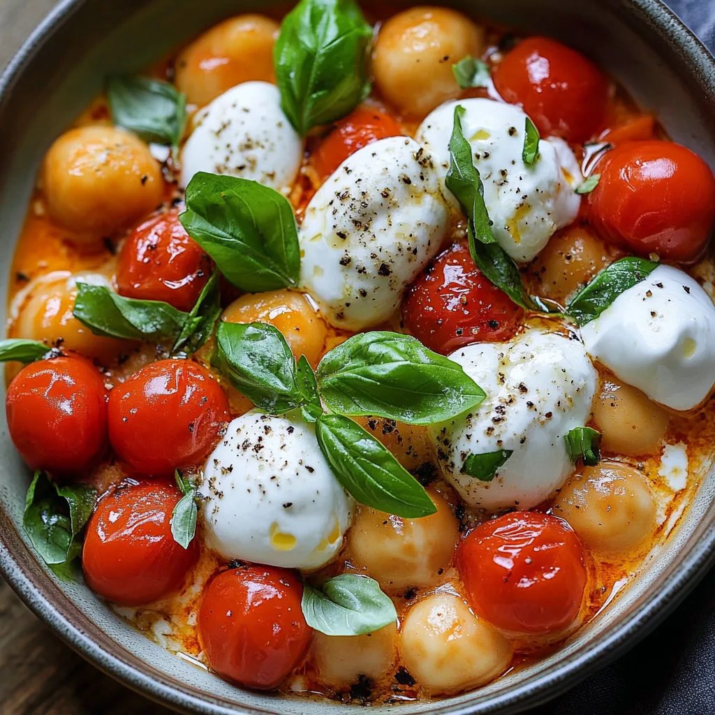 Cremige Tomatengnocchi mit Burrata: Ein Unglaubliches Ultimatives Rezept für 4 Personen