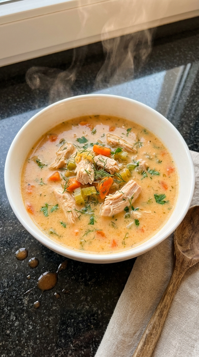 Extra Cremige Hähnchen Suppe