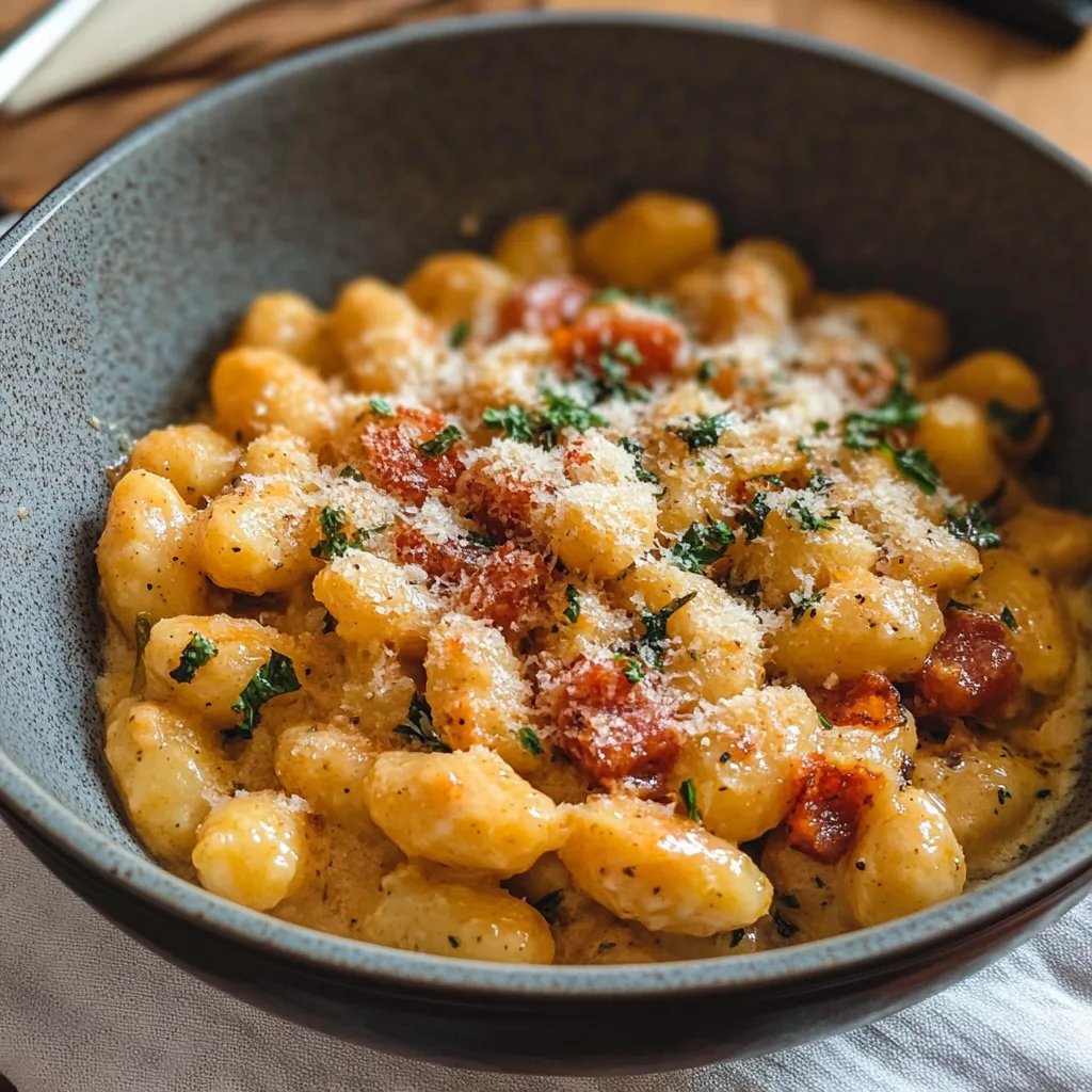 Heirate mich Huhn und Gnocchi